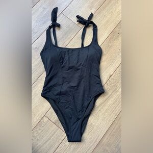 Chic Black One-Piece Swimsuit